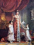 unknow artist Portrat der Konigin Julia Bonaparte mit ihren Tochtern Sweden oil painting artist
